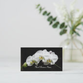 白い蘭の名刺 名刺 (スタンド正面)
