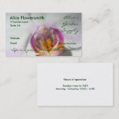 白い蘭の名刺 名刺 (正面/裏面)