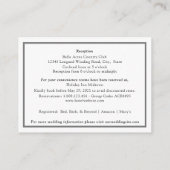 白い蘭の囲いカード エンクロージャーカード (裏面)