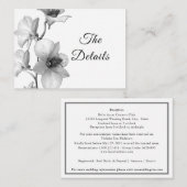 白い蘭の囲いカード エンクロージャーカード (正面/裏面)