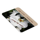 白い蘭の日を保存する柔軟な磁石 マグネット (右側)