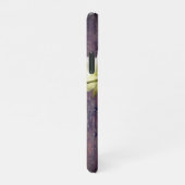 白い蘭の木ルック名イニシャルiPhoneケース iPhoneケース (右側)