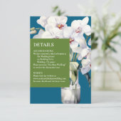 白い蘭の海青い詳細エンクロージャカード エンクロージャーカード (スタンド正面)