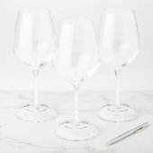 白い蘭の熱帯フローラ結婚ズ ワイングラスタグ (セット)