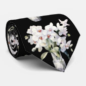 白い蘭の花のネックタイ ネクタイ (ロール)