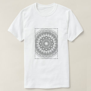 白い蘭の花束 透明な背景 Tシャツ