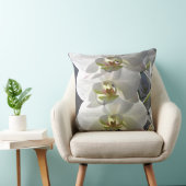 白い蘭の花 クッション (椅子)