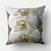 白い蘭の花 クッション (裏面)