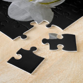 白い蘭の花 ジグソーパズル (側面)