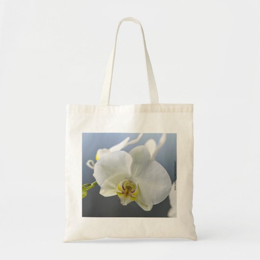 白い蘭の花 トートバッグ (正面)