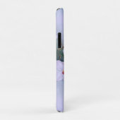 白い蘭ピンクのセンターウォーターカラーモノグラム Case-Mate iPhoneケース (裏面/右)