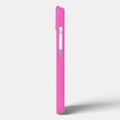 白い蘭無地の色の明るいピンク Case-Mate iPhoneケース (裏面 / 左)