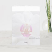 白い蘭 – お母さん結婚に サンキューカード (裏面)