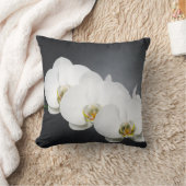 白い蘭 クッション (ブランケット)