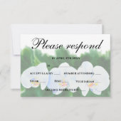 白い蘭 出欠カード (正面)