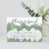 白い蘭 出欠カード (スタンド正面)