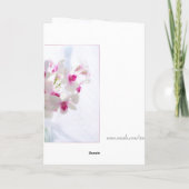 白い蘭 感謝の気持ちを込めて母へ 私の結婚式のために サンキューカード (裏面)