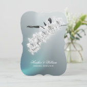 白い蘭- 結婚式招待状 招待状 (スタンド正面)