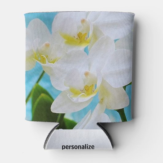 白い蘭 缶クーラー (正面)