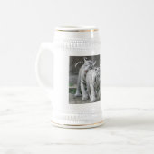 白い虎の子 ビールジョッキ (正面左)
