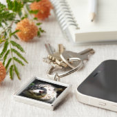 白い虎を参照 キーホルダー (側面)