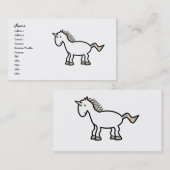 白い虹のユニコーン 名刺 (正面/裏面)