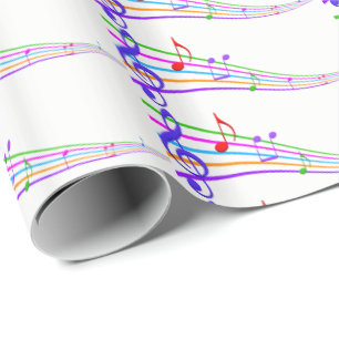 白い虹の楽譜 ラッピングペーパー