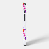 白い虹の自転車 色鮮やかな自転車 iPhoneケース (左側面)