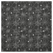 白い蜘蛛の巣ハロウィン ファブリック (見本)