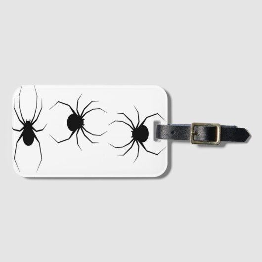 白い蜘蛛 ラゲッジタグ (正面横)
