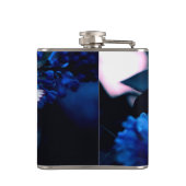 白い蝶ブルーフラワーバタフライ フラスク (裏面)