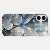 白い蝶モノグラムののケース – Mate iPhoneケース Case-Mate iPhoneケース (裏面 (横))