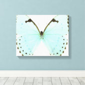 白い蝶 キャンバスプリント (インサイチュ (ウッドフロア))