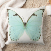 白い蝶 クッション (ブランケット)