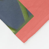 白い蝶 フリースブランケット (角)