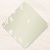 白い蝶 ペーパーコースター (正面)