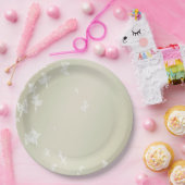 白い蝶 ペーパープレート (パーティー)