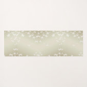 白い蝶 ヨガマット (裏面(横))