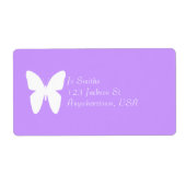 白い蝶 ラベル (正面)