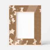 白い蝶 レーザー彫刻フレーム (正面)