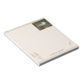 白い蝶"動物に優しくすること"ボホメモ帳 ノートパッド (アングル)