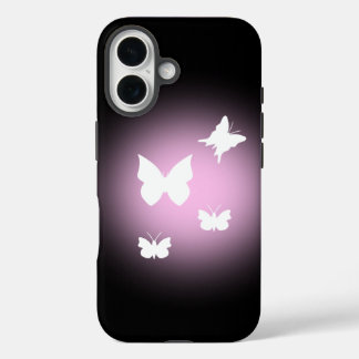 白い蝶 iPhone 16ケース