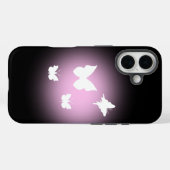 白い蝶 Case-Mate iPhoneケース (裏面 (横))