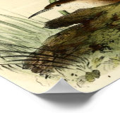 白い血栓のあるウォレン ポスター (角)