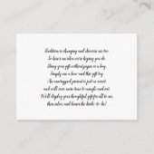 白い表示ブライダルシャワーの挿入物カード + ラベル エンクロージャーカード (正面)