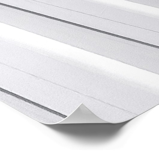 白い表面 ポスター (角)