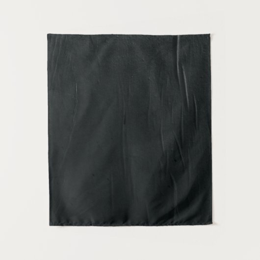 白い被毛線を持つ黒い織物 タペストリー (正面)