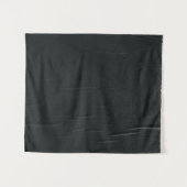 白い被毛線を持つ黒い織物 タペストリー (正面(横))