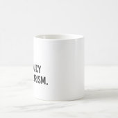 白い覇権はテロ コーヒーマグカップ (中央)