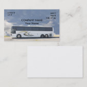 白い観光バス 名刺 (正面/裏面)